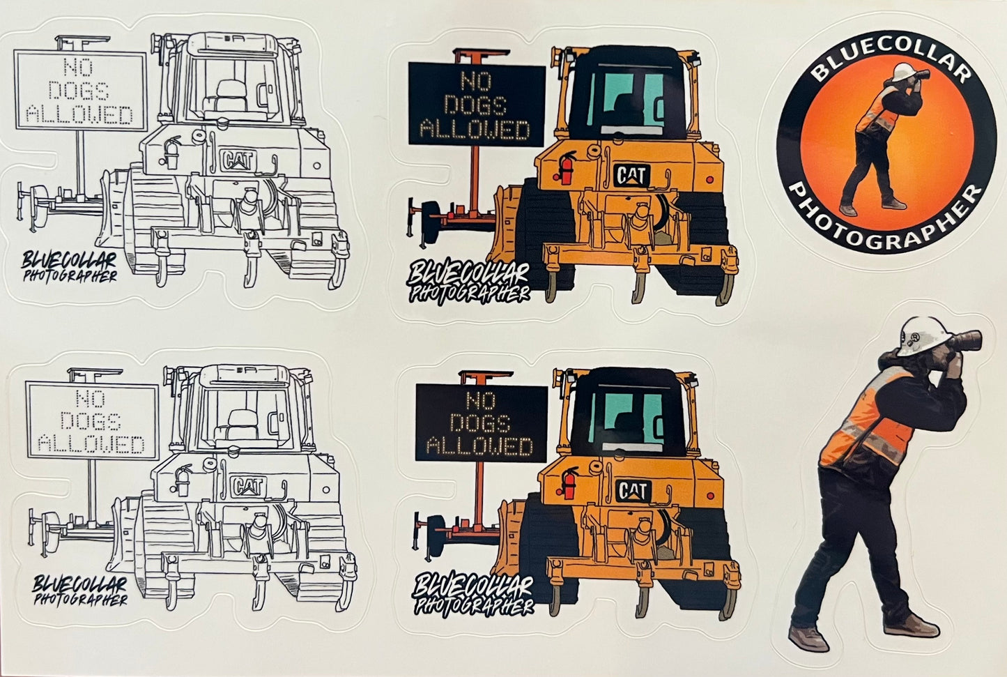 Sticker Sheet - No Dogs Allowed and BCP