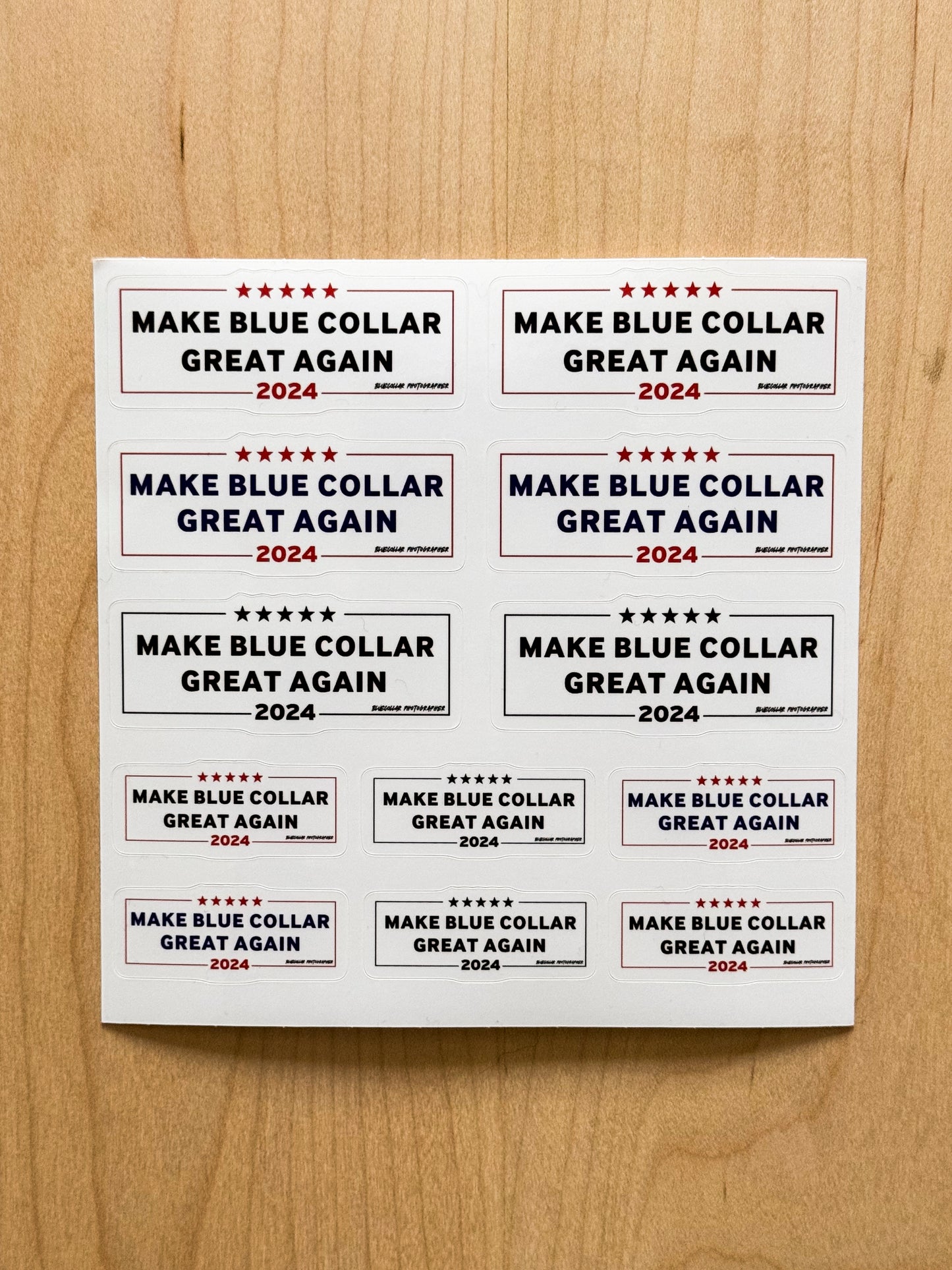 Sticker Sheet - Make Blue Collar Great Again