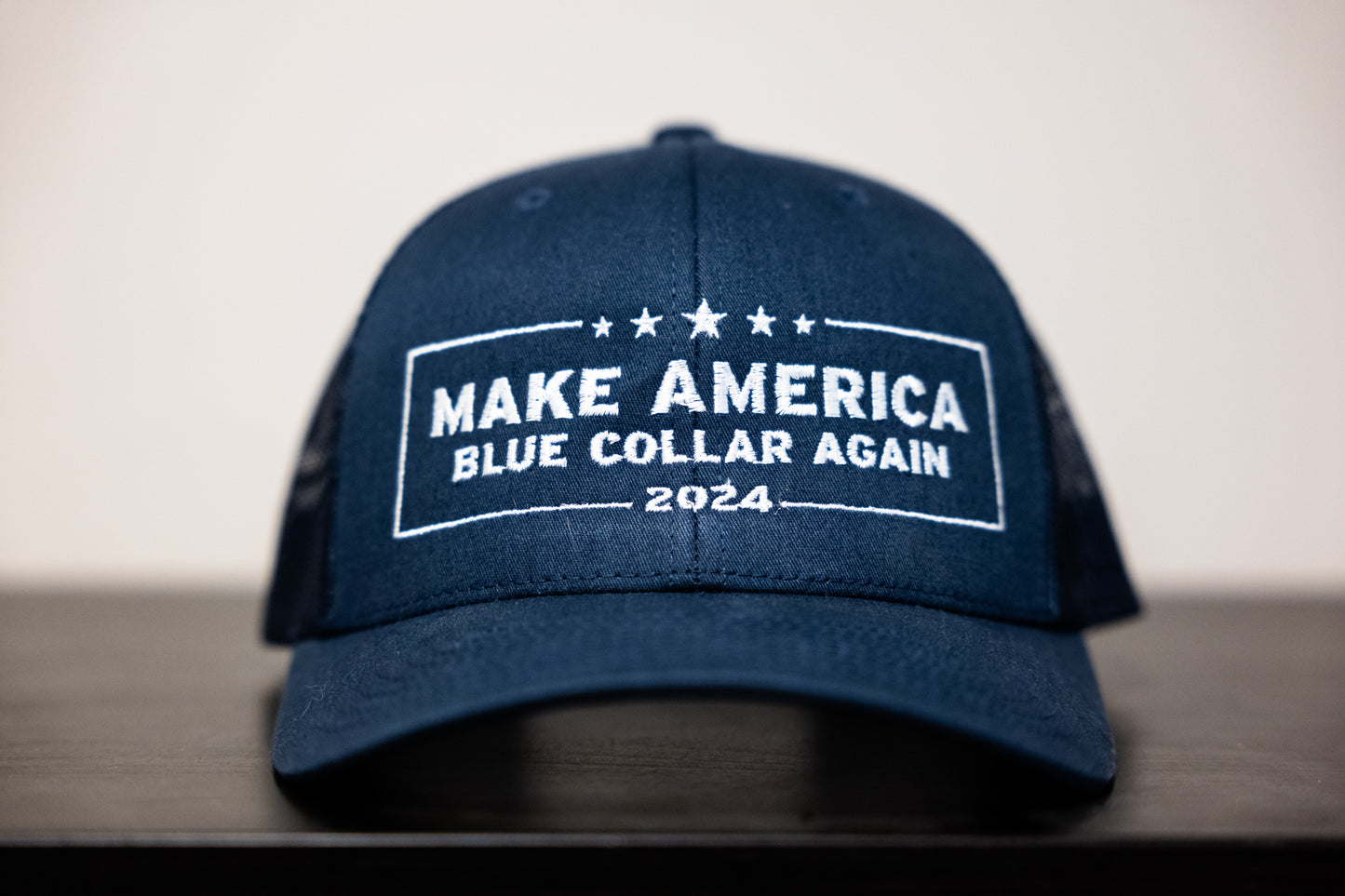 Make America Blue Collar Again Trucker Cap | Flexfit 6606