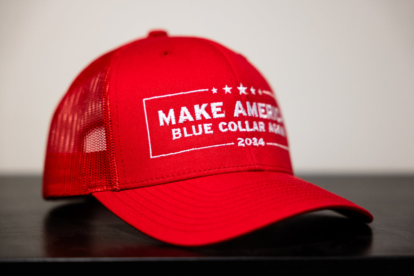 Make America Blue Collar Again Trucker Cap | Flexfit 6606