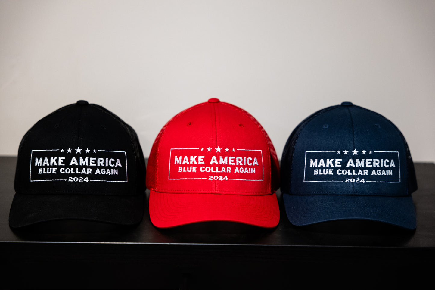 Make America Blue Collar Again Trucker Cap | Flexfit 6606