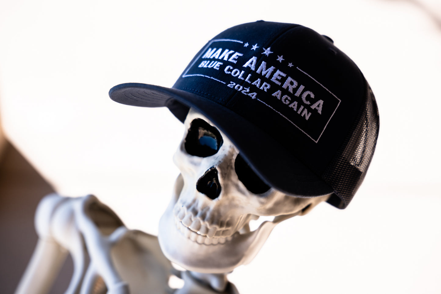 Make America Blue Collar Again Trucker Cap | Flexfit 6606