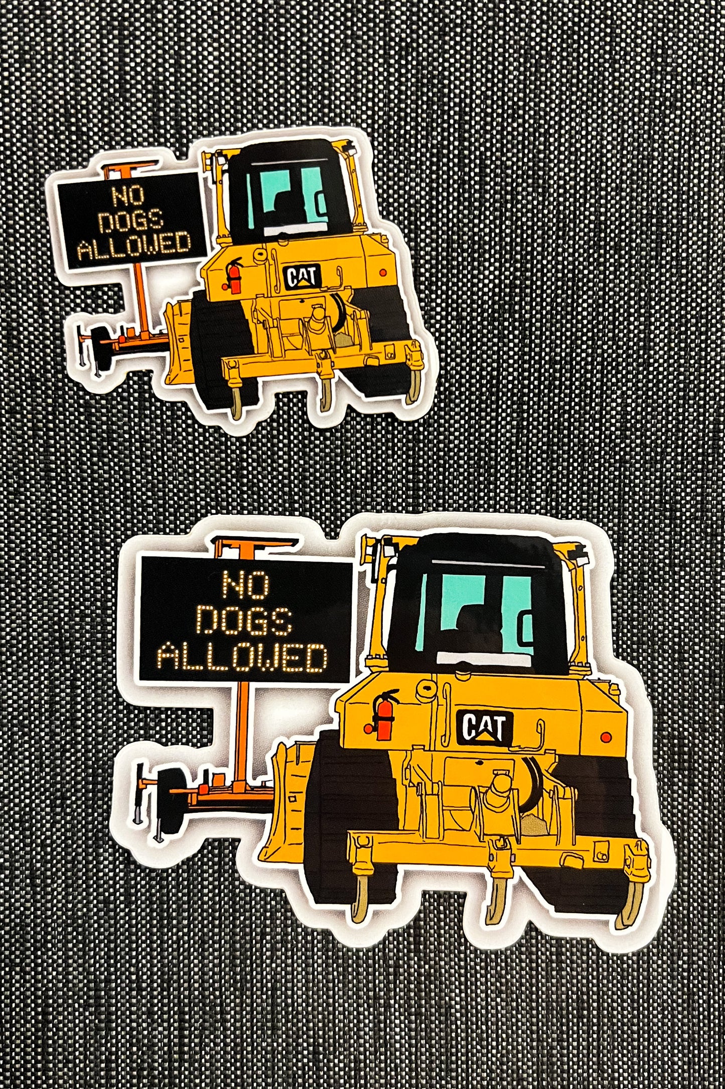 3" sticker - No Dogs Allowed
