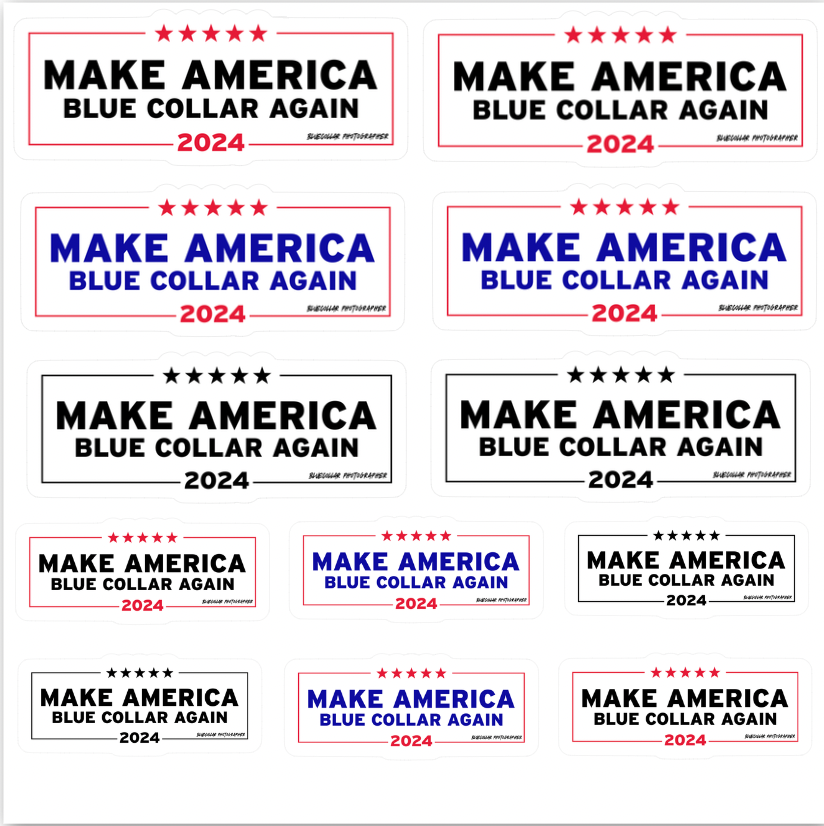 Sticker Sheet - Make America Blue Collar Again